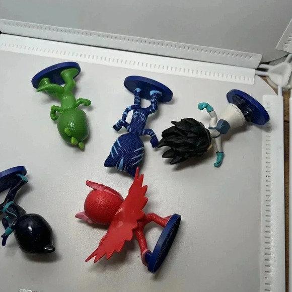 PJ MASKS ACTION FIGURE TOY 2"LOT OF 5 CATBOY, OWLETTE, GEKKO, ROMEO, NIGHT NINJA - Picture 3 of 3